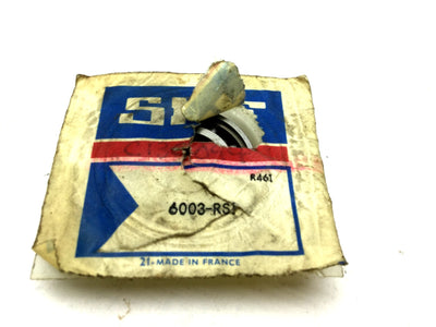 New – Open box New SKF 6003-RS1 Deep Groove Ball Bearing, ID 17mm OD 35mm W 10mm