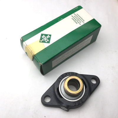 New – Open box New INA PCFT20 Two-Bolt Flanged Housing Unit, 20mm Bore, 112mm OD, 34mm W