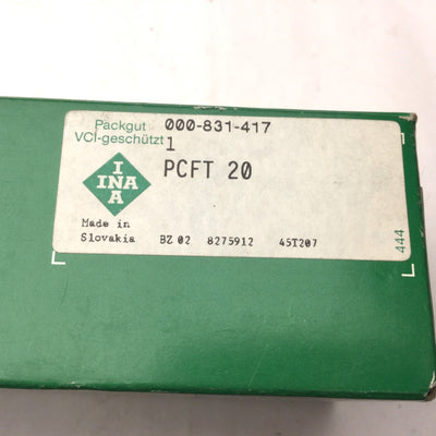 New – Open box New INA PCFT20 Two-Bolt Flanged Housing Unit, 20mm Bore, 112mm OD, 34mm W