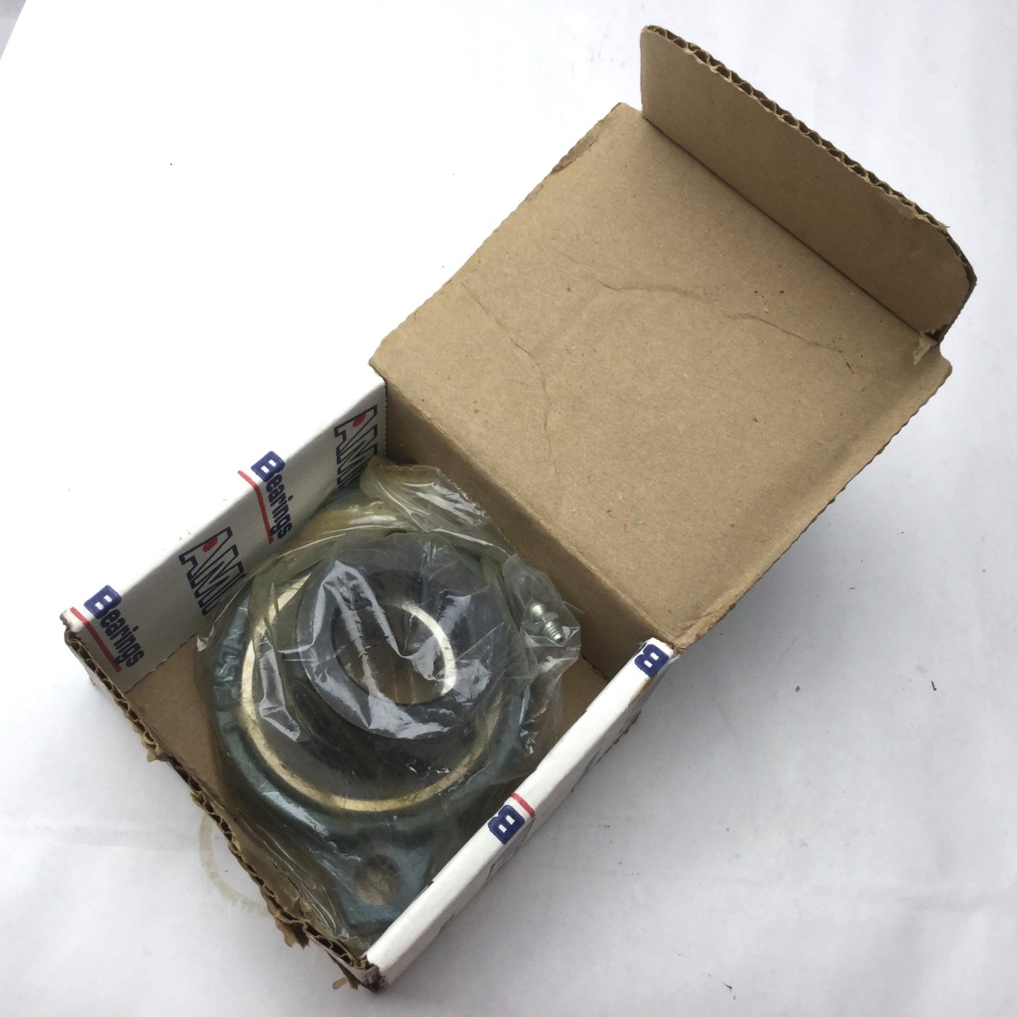 New – Open box New AMI KHLFL207 Narr Eccentric Collar Two-Bolt Flanged Housing Unit 35mm Bore