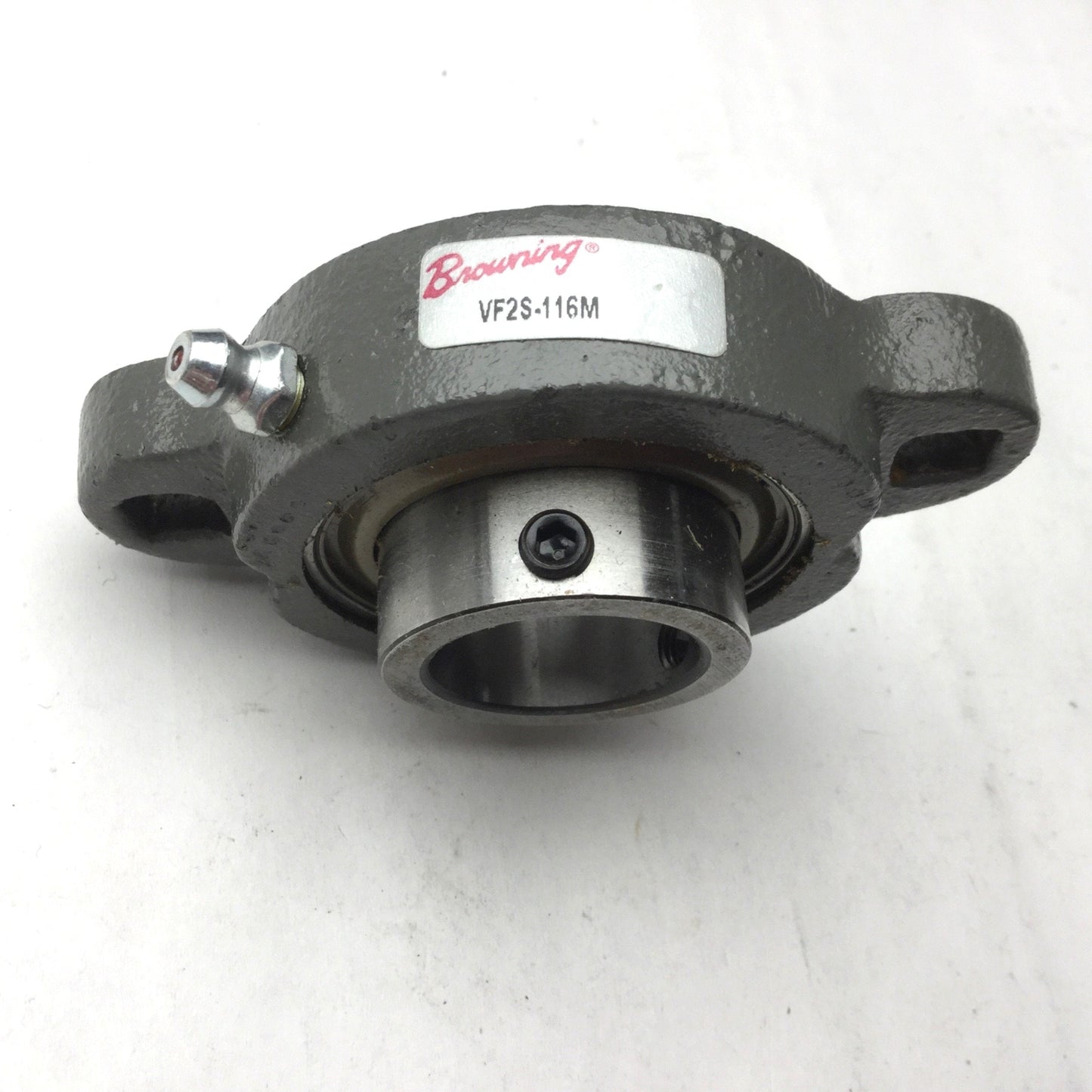 Used New Browning VF2S-116M Ball Bearing Two Bolt Flange Mount, 1" Bore, Ductile Iron