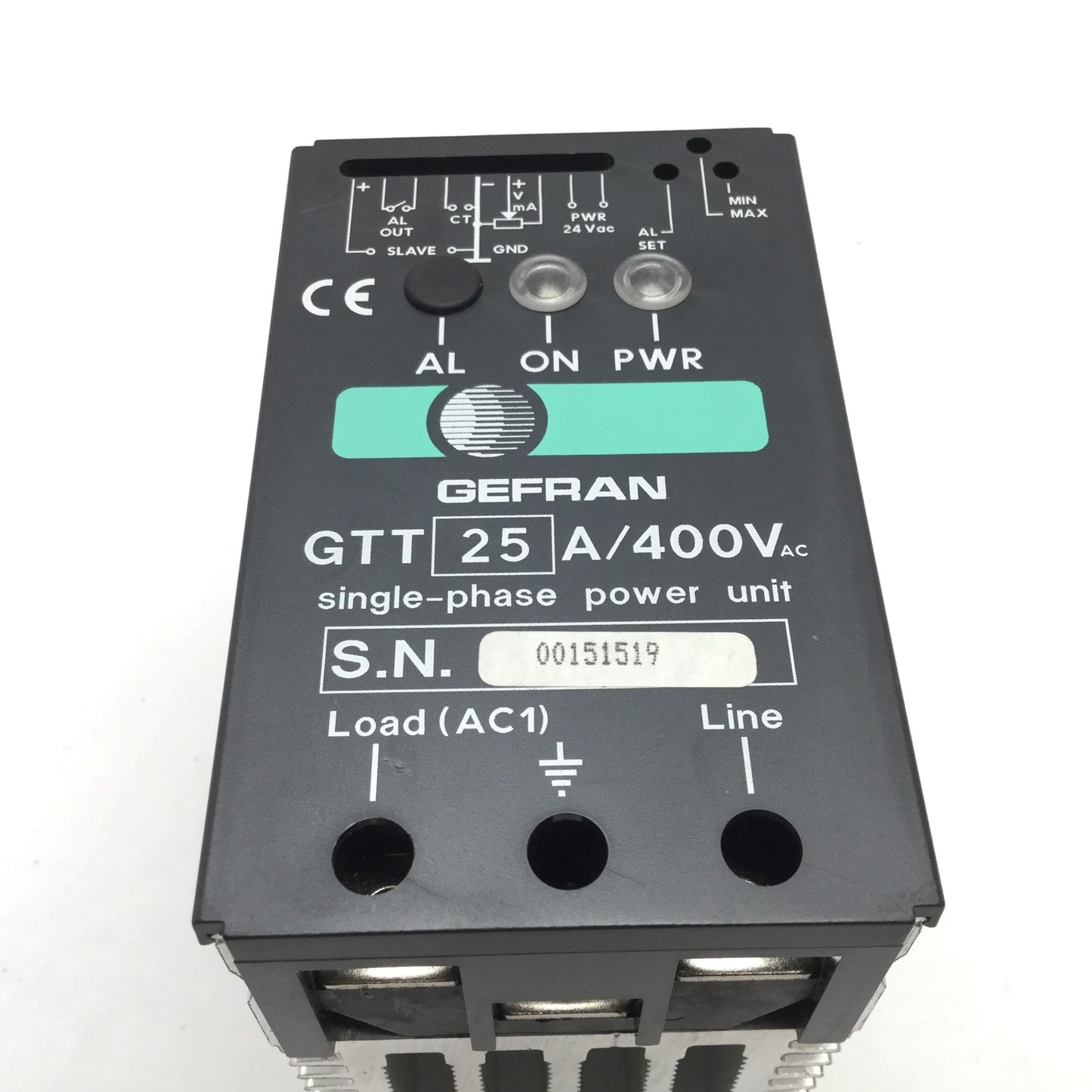 Used Gefran GTT 25/400 Power Solid State Relay, Supply: 24VAC, Rating: 25A 400VAC
