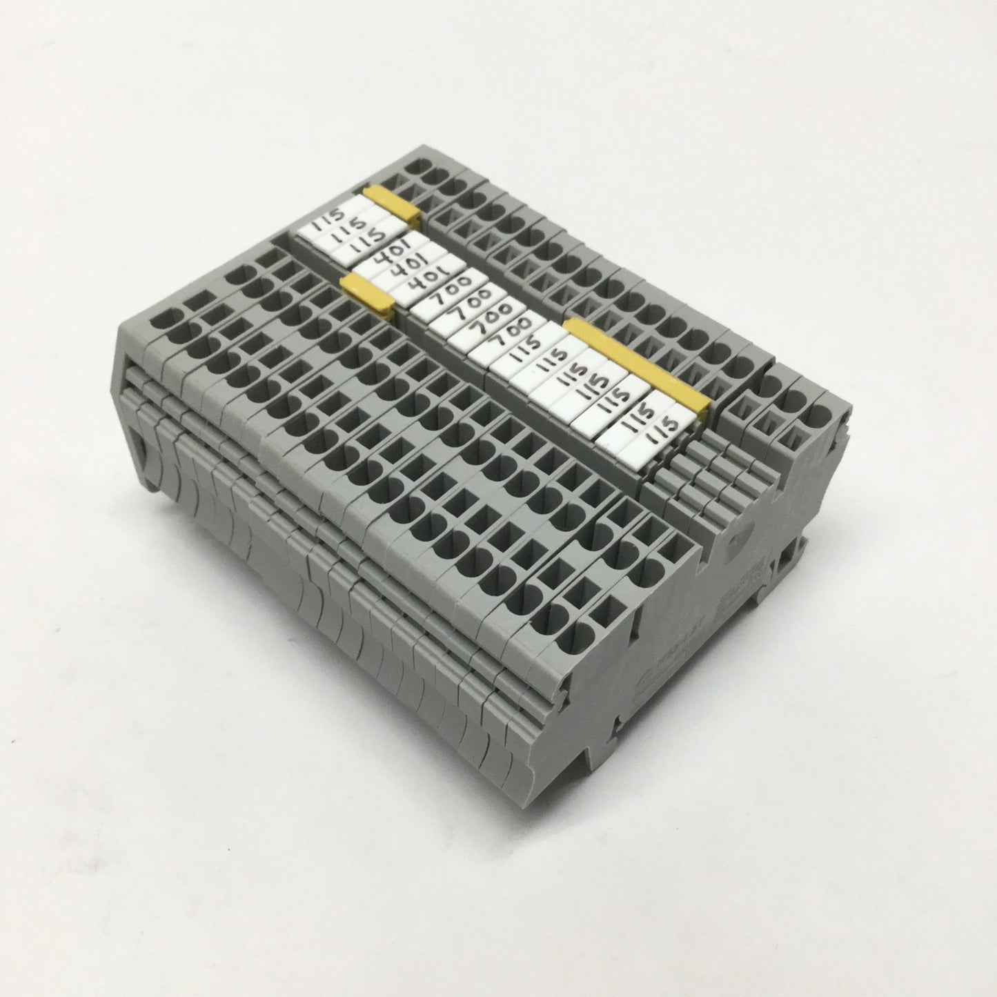 Used Lot of 20 Allen-Bradley 1492-L2T Feed-Thru Terminal Blocks 2-Connector, 300V 15A