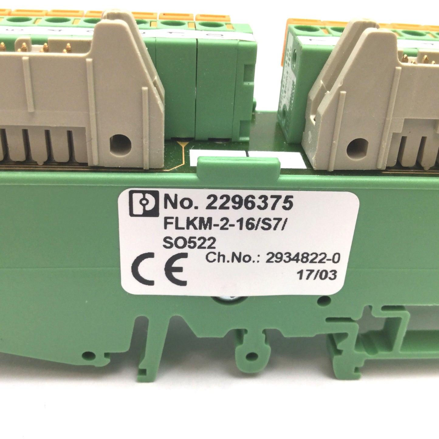 Used Phoenix Contact FLKM-2-16/S7/SO522 2296375 Passive Terminal Interface Module