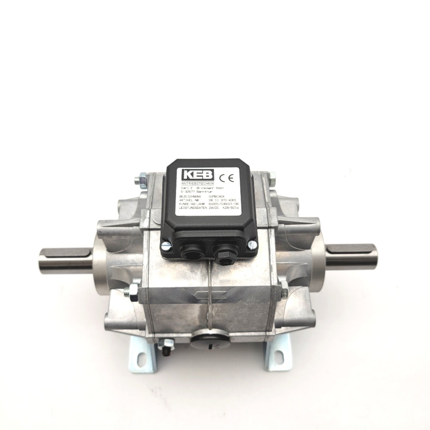 New – Open box KEB 08.10.370-4001 Combibox Clutch/Brake Voltage: 24VDC Torque: 30Nm Shaft: 24MM