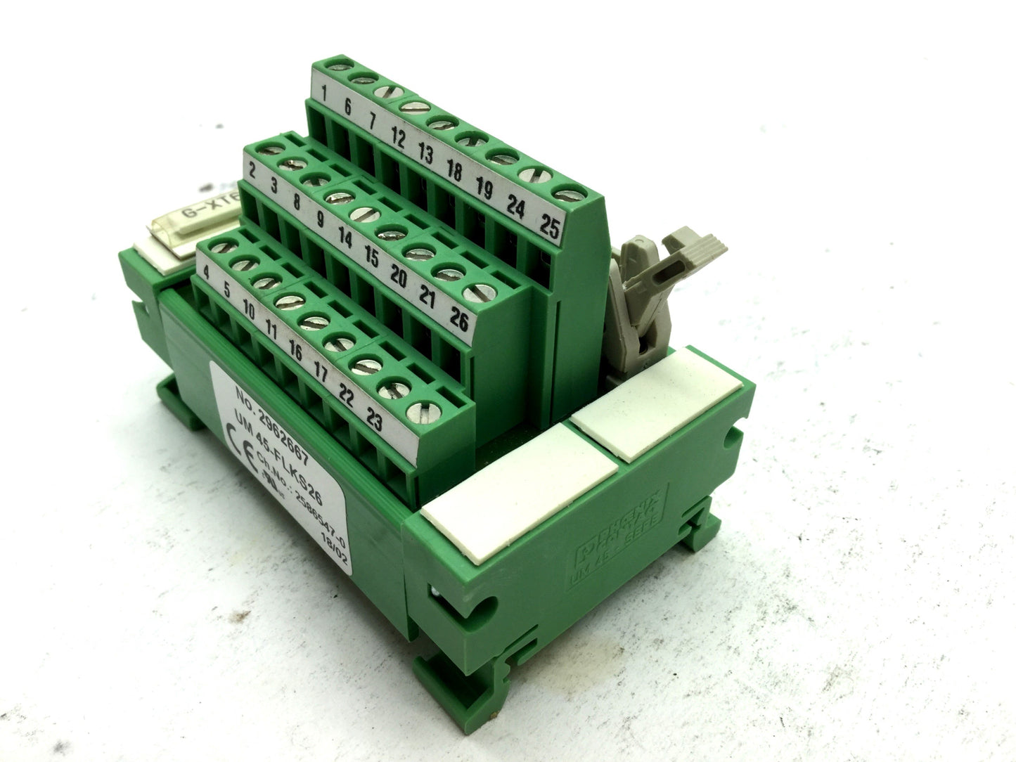 Used Phoenix Contact UM 45-FLKS26 Breakout Board IDC26 26-Pin Male to Screw Terminals