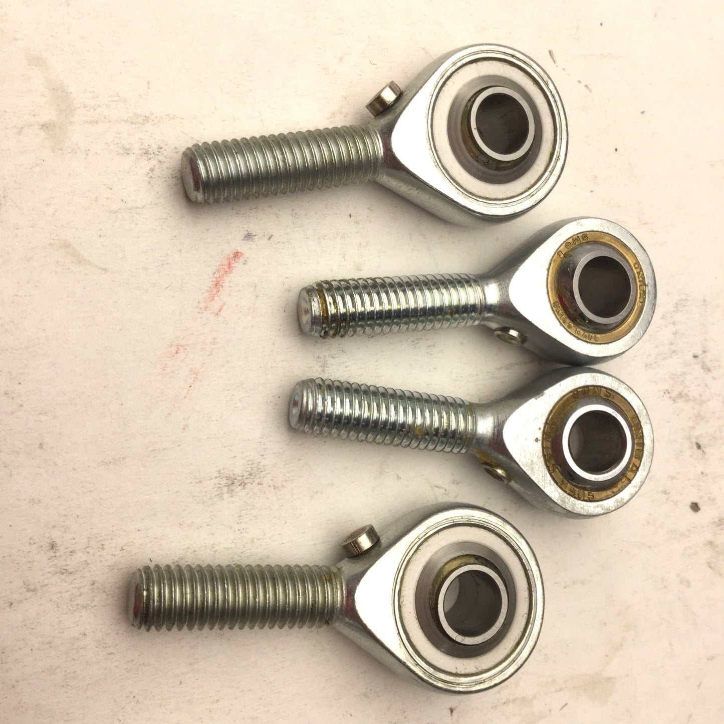 New – Open box Lot of 7 Miscellaneous Unibal Tie Rod Ends, 4x R. H. 3x L. H. Thread