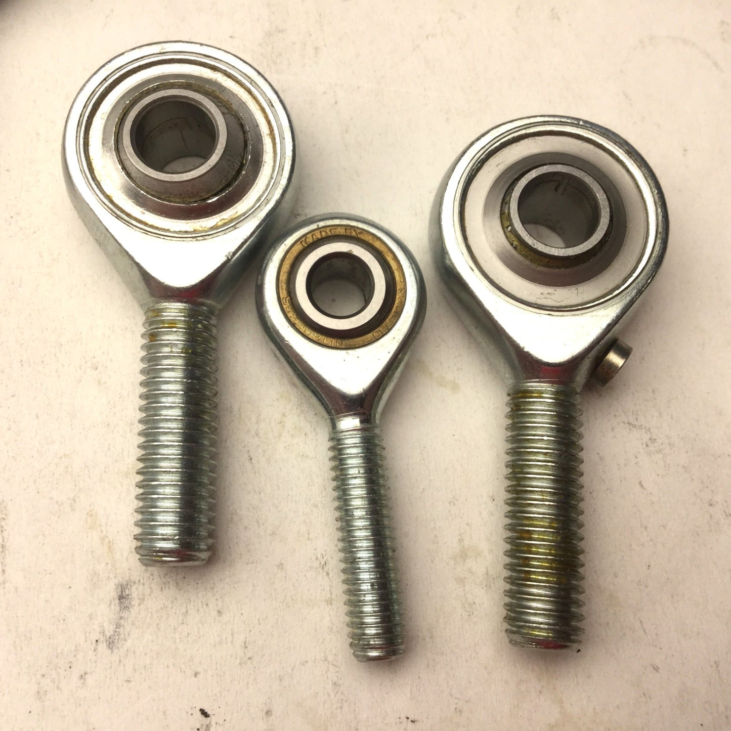 New – Open box Lot of 7 Miscellaneous Unibal Tie Rod Ends, 4x R. H. 3x L. H. Thread