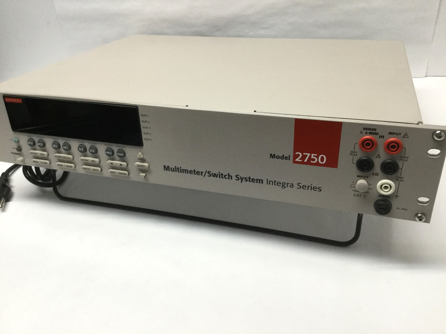 Used Keithley 2750 Integra Digital Multimeter/DAQ/Switch System IEE-488, 19" Rack 2U