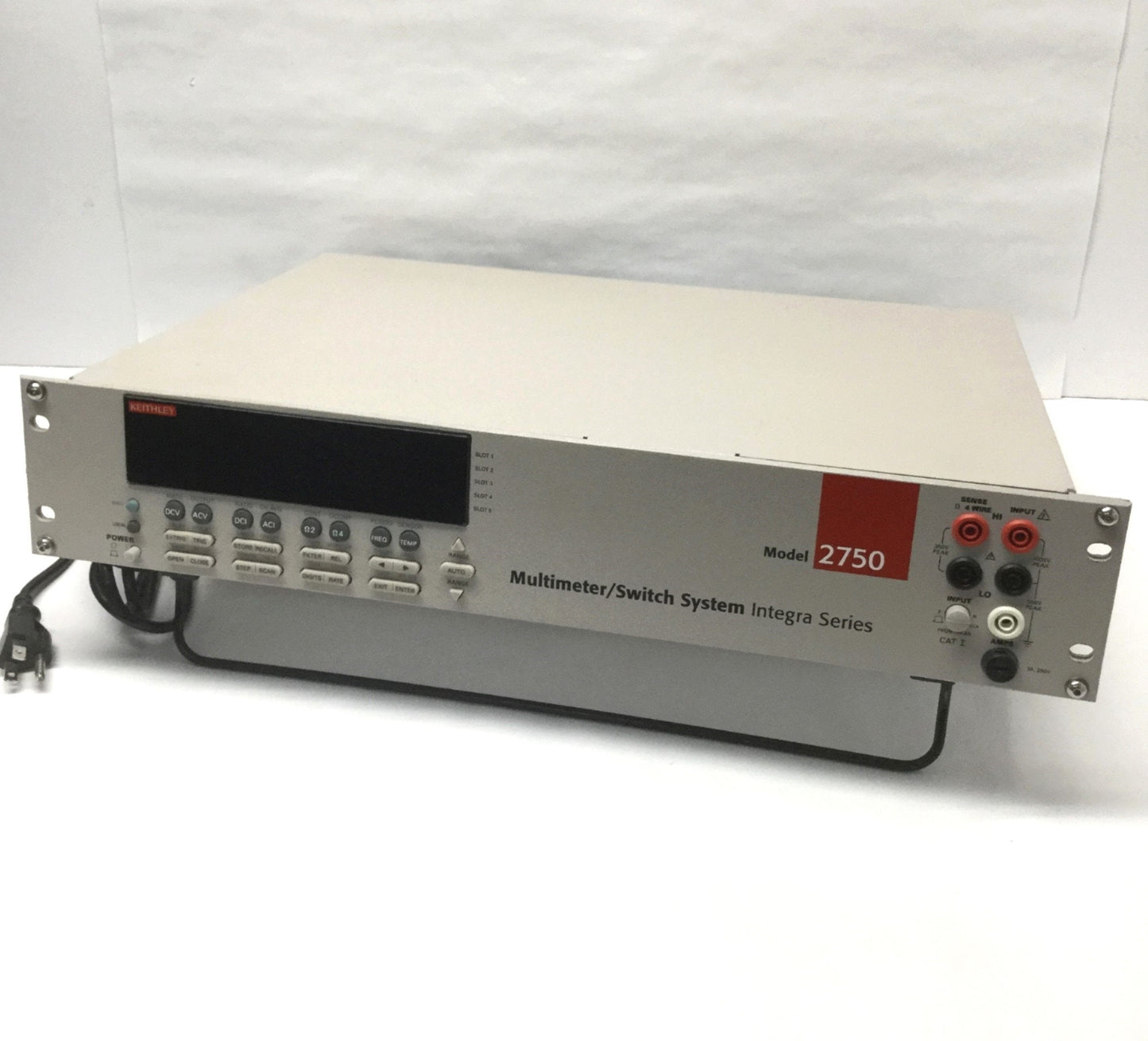 Used Keithley 2750 Integra Digital Multimeter/DAQ/Switch System IEE-488, 19" Rack 2U