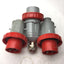 Used Lot of 3 Palazzoli 477413 Male Connector Plugs 16A-6H, IP67, 380/415VAC