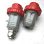 Used Lot of 2 Palazzoli V.45530 Male Connector Plugs 16A, 6H, 3PH+, 380VAC
