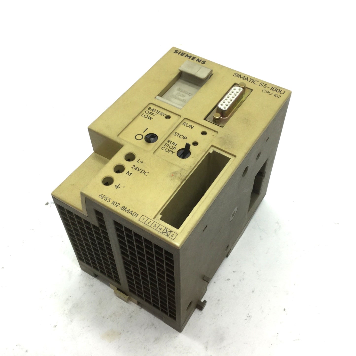 Used Siemens 6ES5 102-8MA01 PLC Interface CPU Compact Controller 24VDC S5-100U