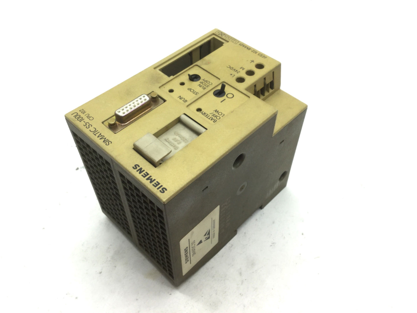 Used Siemens 6ES5 102-8MA01 PLC Interface CPU Compact Controller 24VDC S5-100U