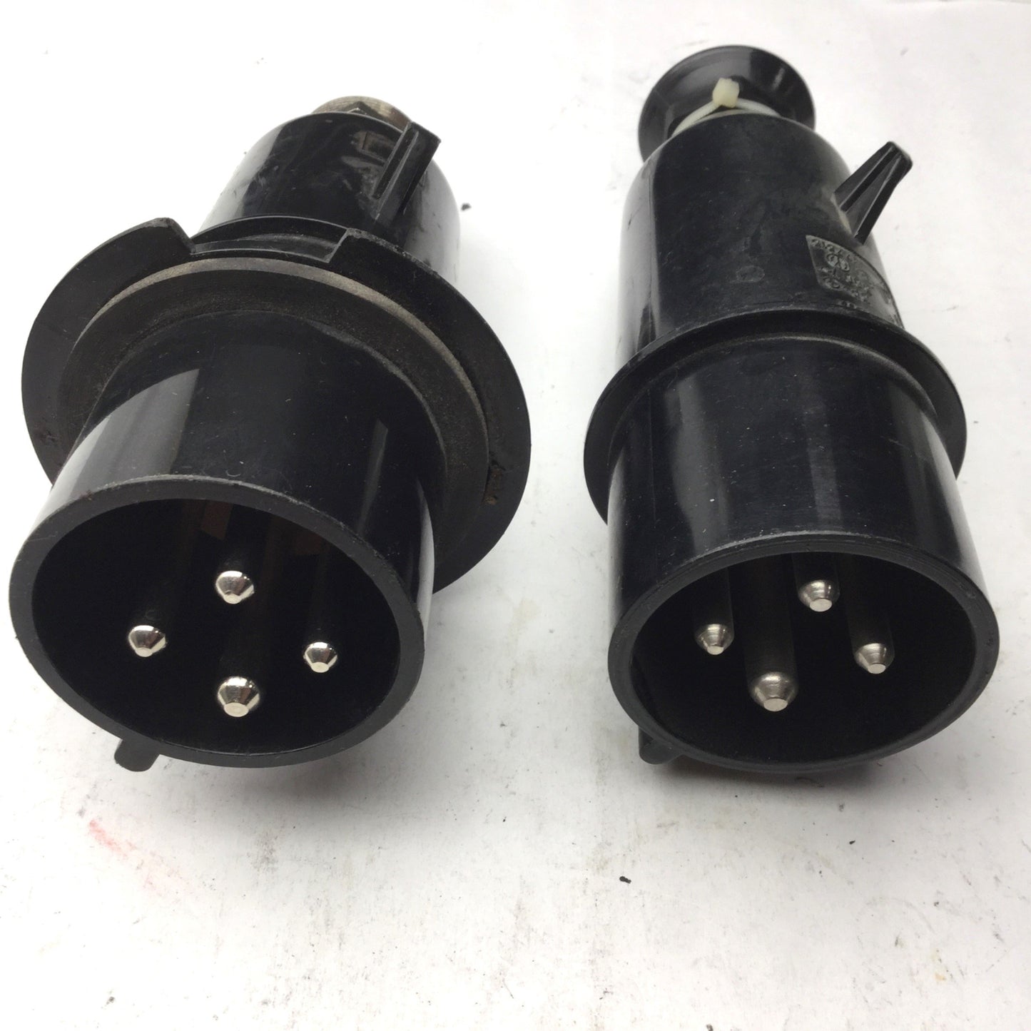 Used Lot of 2 Palazzoli v.45544 Male Connector Plugs, 500VAC, 3 Phase, 16 Amp 7h