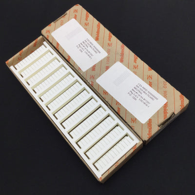 New Lot of 864 Weidmuller WS 10/5 MC NE WS Terminal Block Marker, 6x Sheets of 144