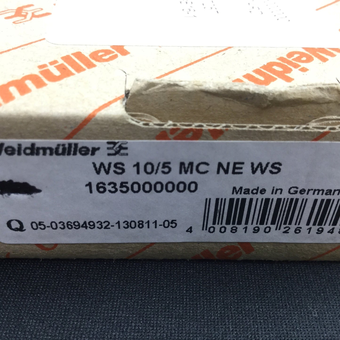 New Lot of 864 Weidmuller WS 10/5 MC NE WS Terminal Block Marker, 6x Sheets of 144