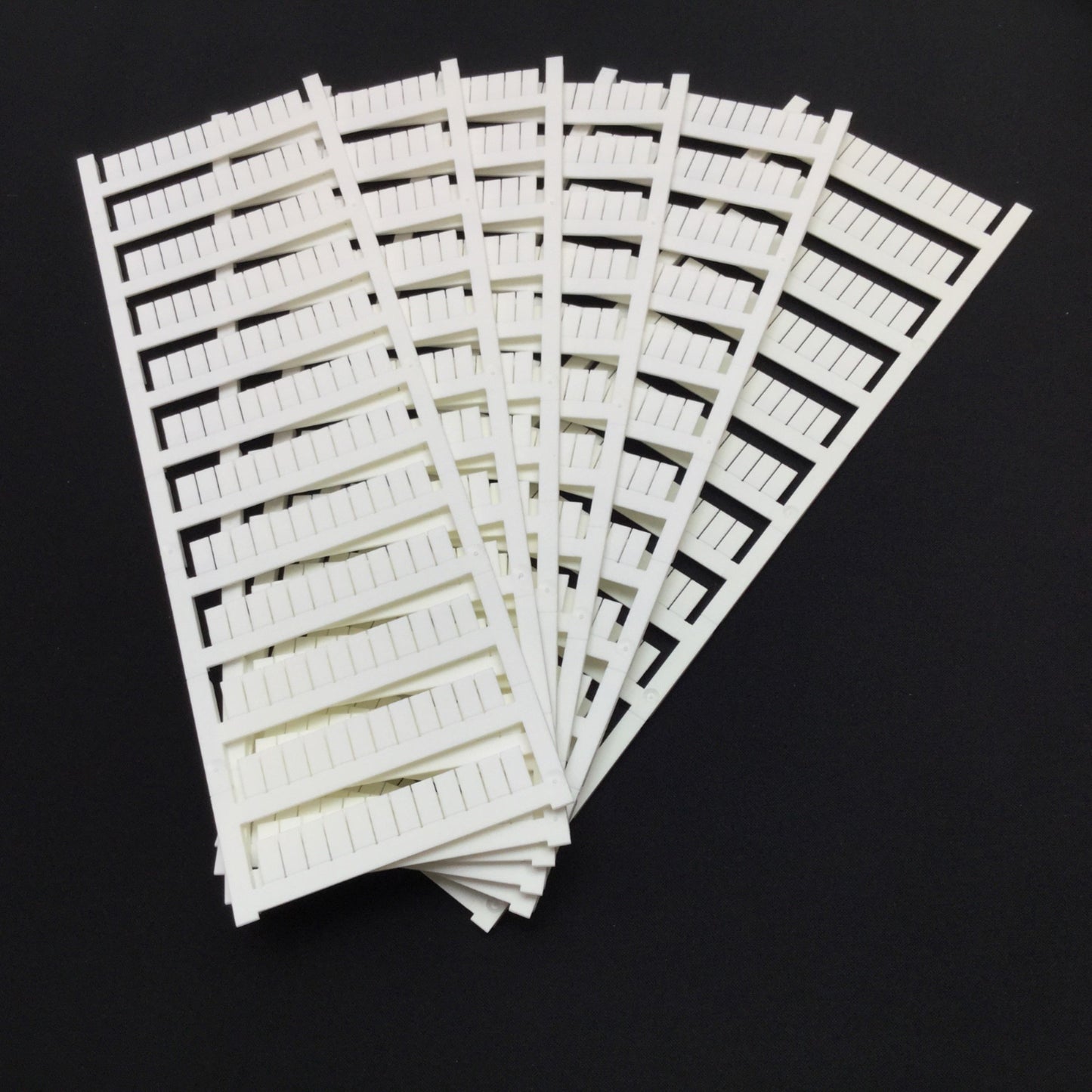 New Lot of 864 Weidmuller WS 10/5 MC NE WS Terminal Block Marker, 6x Sheets of 144