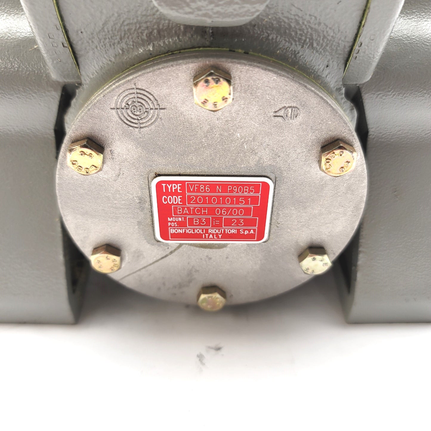 New – Open box Bonfiglioli VF86N23P90B5B3 Type VF86 N P90B5 Worm Drive Gear Reducer Ratio: 23:1