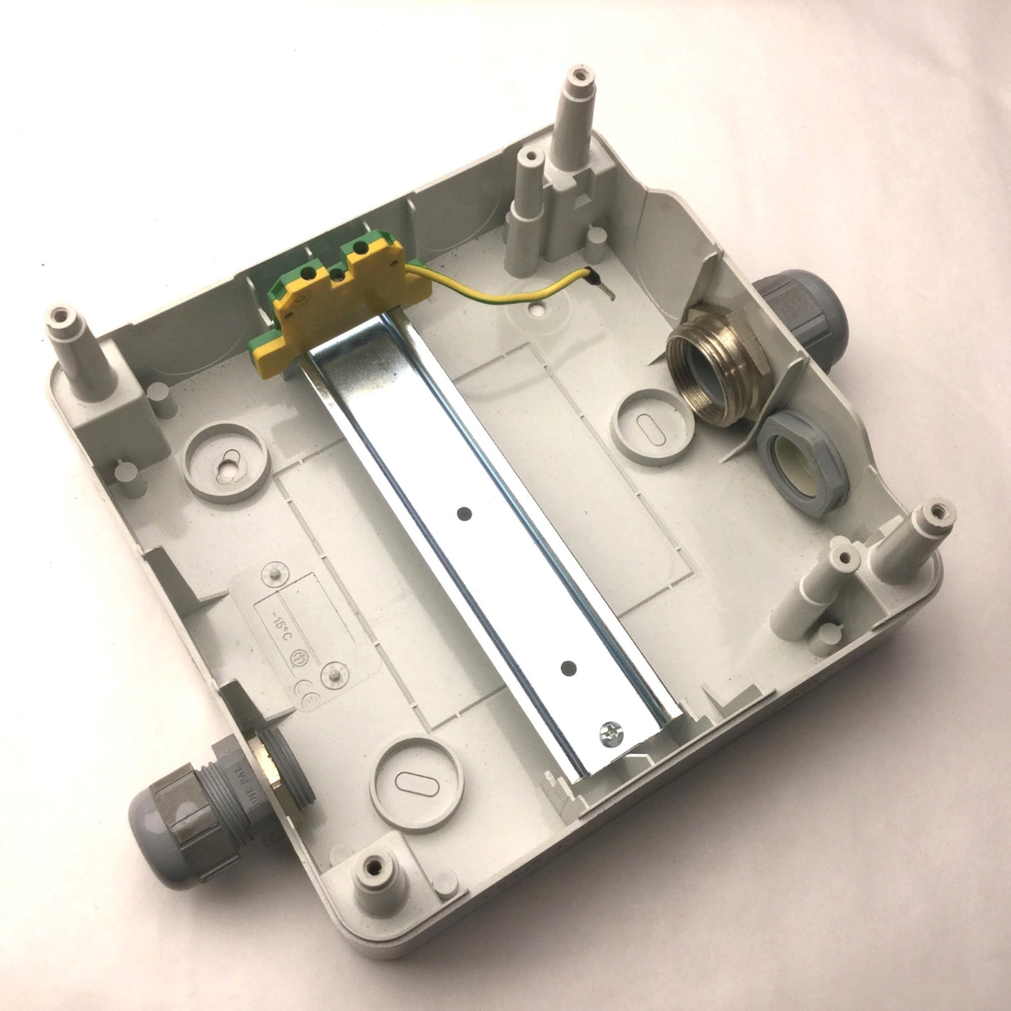 Used Gewiss GW40026 Electrical Enclosure, Dimensions: 7" x 7" x 3.75" *Has Holes*