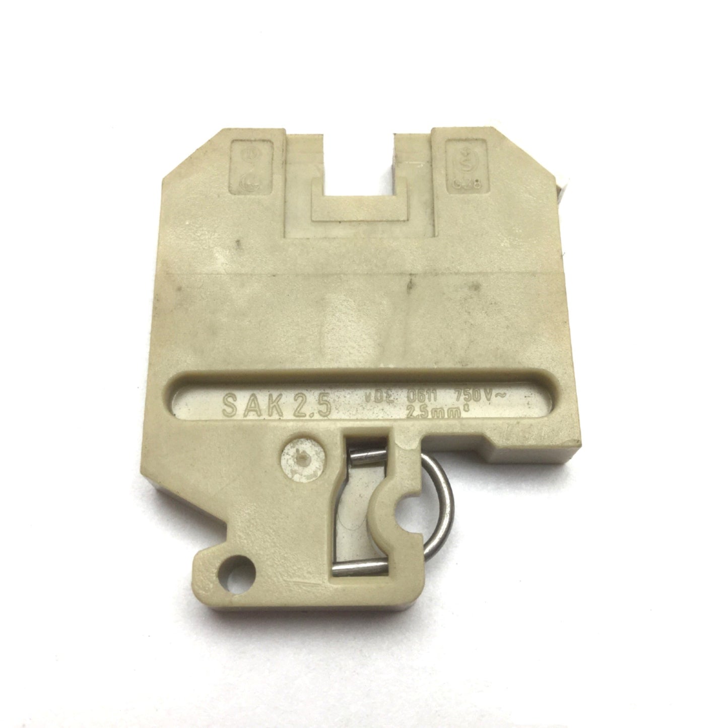 Used Lot of 29 Weidmuller SAK2.5 Terminal Block, Beige, 600V 25A, 22-12AWG