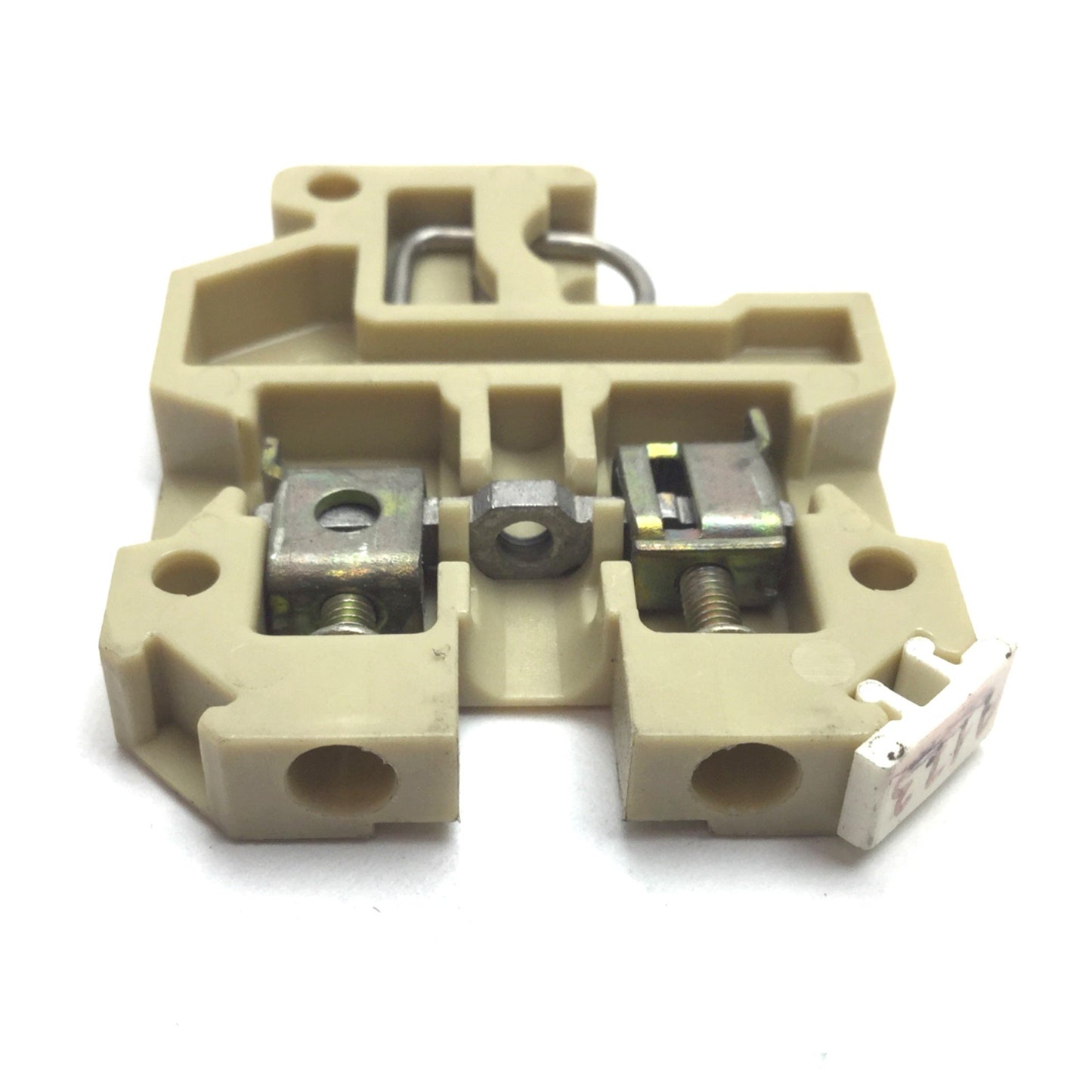 Used Lot of 29 Weidmuller SAK2.5 Terminal Block, Beige, 600V 25A, 22-12AWG