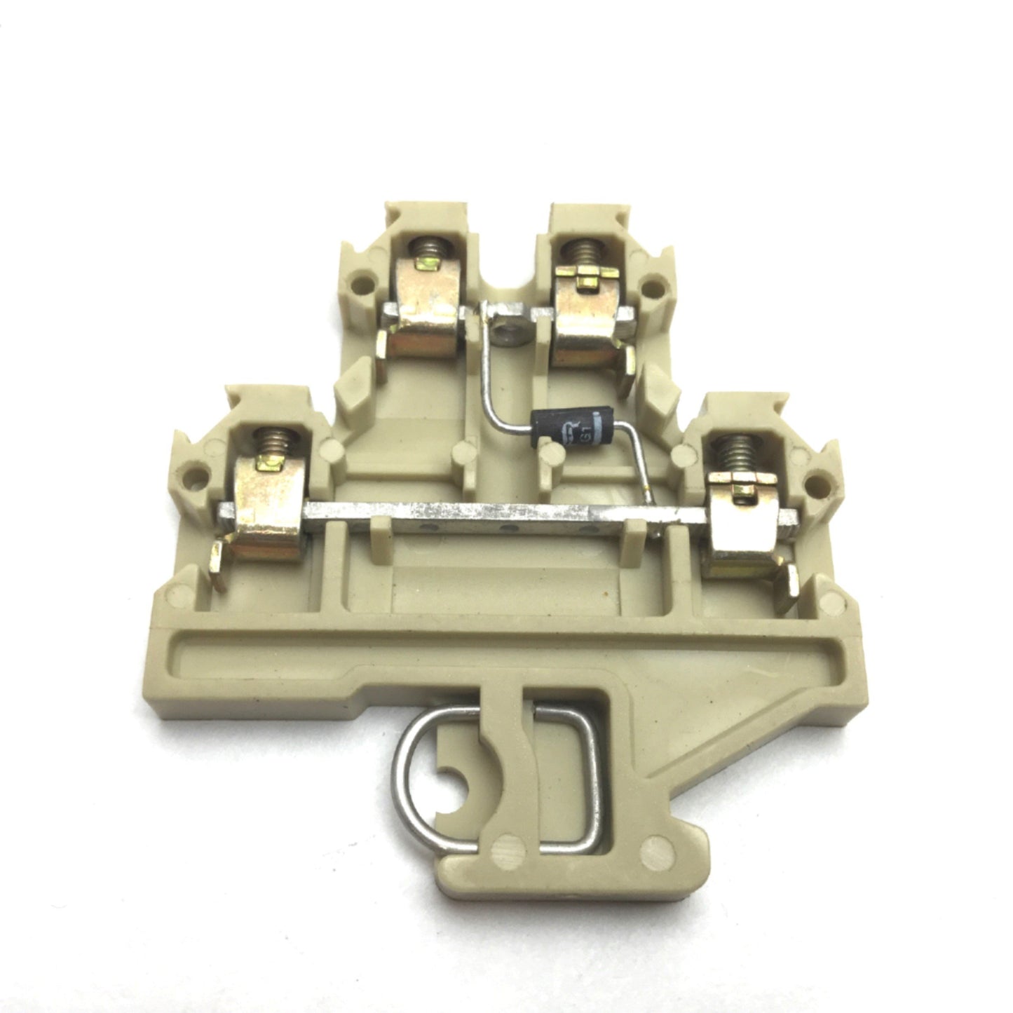 Used Lot of 6 Weidmuller DK4D Diode Terminal Block, Beige, 380V 10A, 22-12AWG