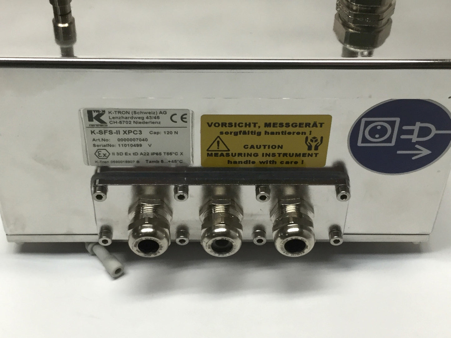 New – Open box K-Tron 0000007040 K-SFS-II XPC3 Microfeeder Smart Force Platform Scale 120N 12kg