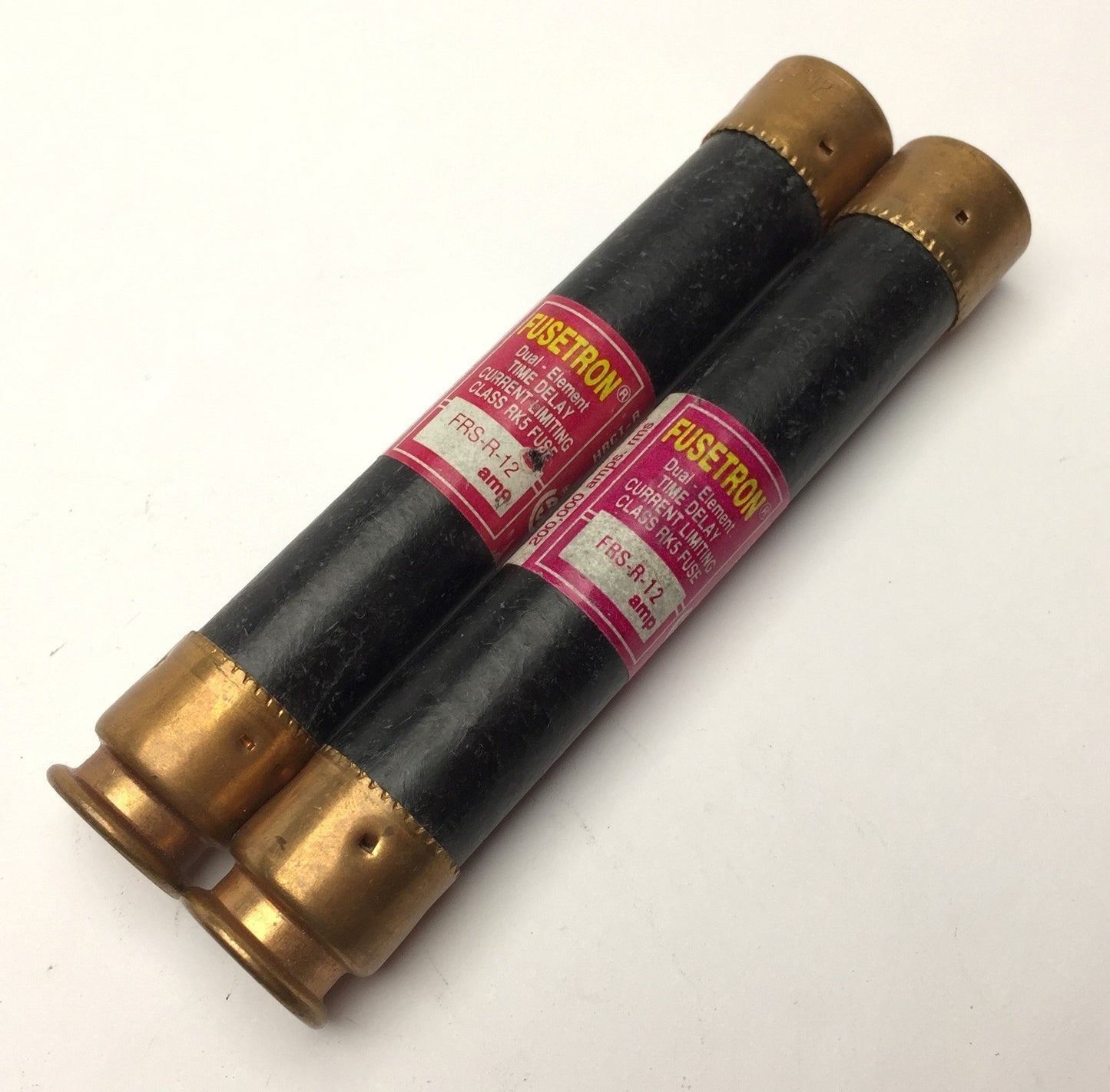Used Lot of 11 Bussmann FRS-R Fusetron Dual-Element Time Delay Fuse Kit, RK5 600VAC