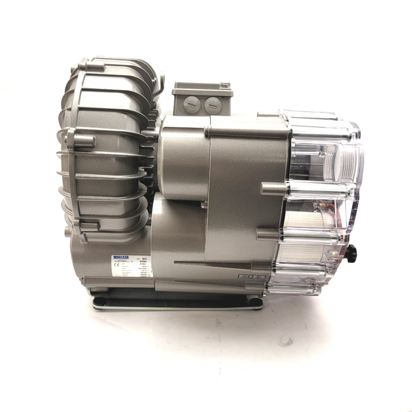 New – Open box Becker SV200/1 Side Channel Vacuum Pump 230-460VAC, 1.8kW, -230mbar, 230m³/h