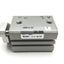 Used SMC CQMB16-25 Compact Cylinder, Bore: 16mm, Stroke: 25mm, 1.0Mpa, M5x0.8