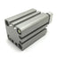 Used SMC CQMB16-25 Compact Cylinder, Bore: 16mm, Stroke: 25mm, 1.0Mpa, M5x0.8