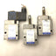 Used Lot of 3 Festo MFH-3-1/8 Solenoid Valve, 2-Pos 3-Way, Ports: G1/8, 21.8-116 PSI