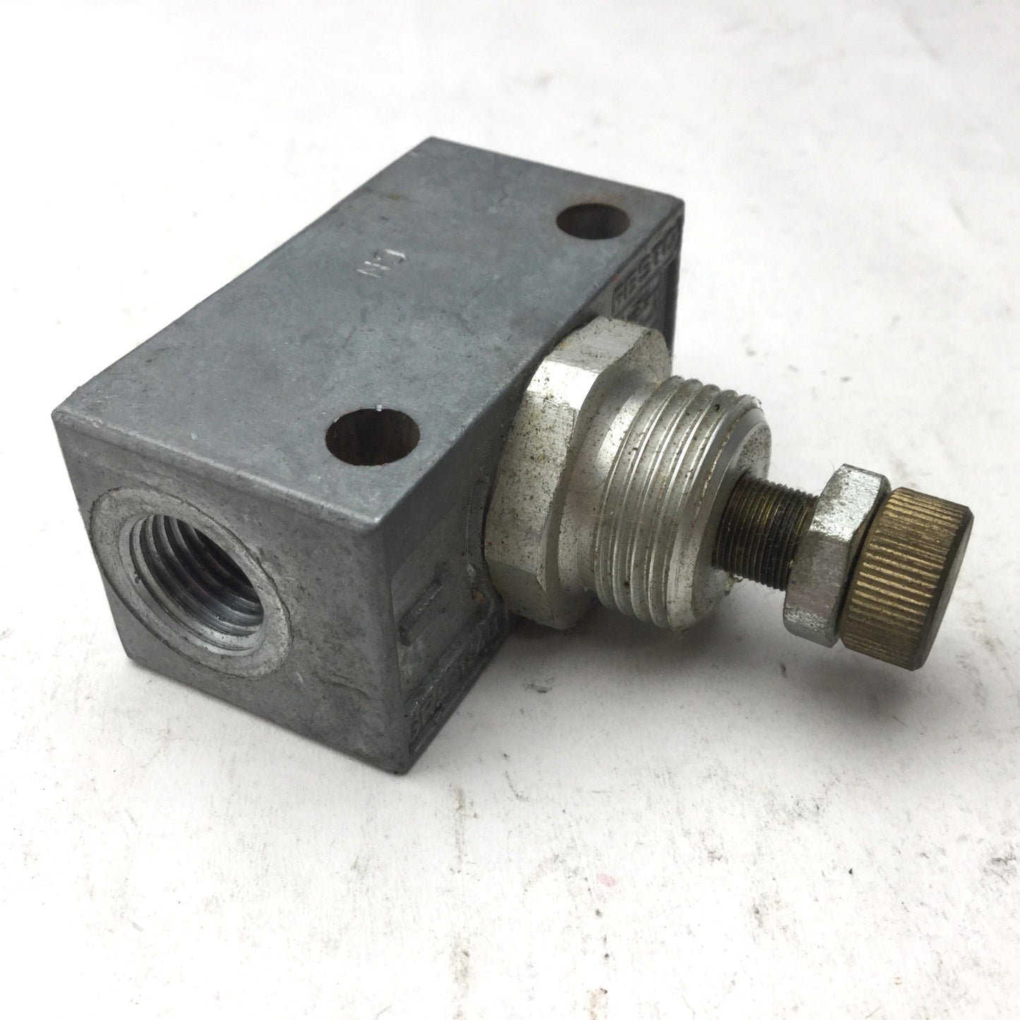 Used Festo GRA-1/4B One Way Control Valve, 1/4" NPT, 0.1-10 Bar