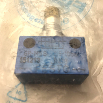 New Lot of 2 New Festo GR-M5B Control Valve, 0.5-10bar, One-Way, w/Barb Fittings
