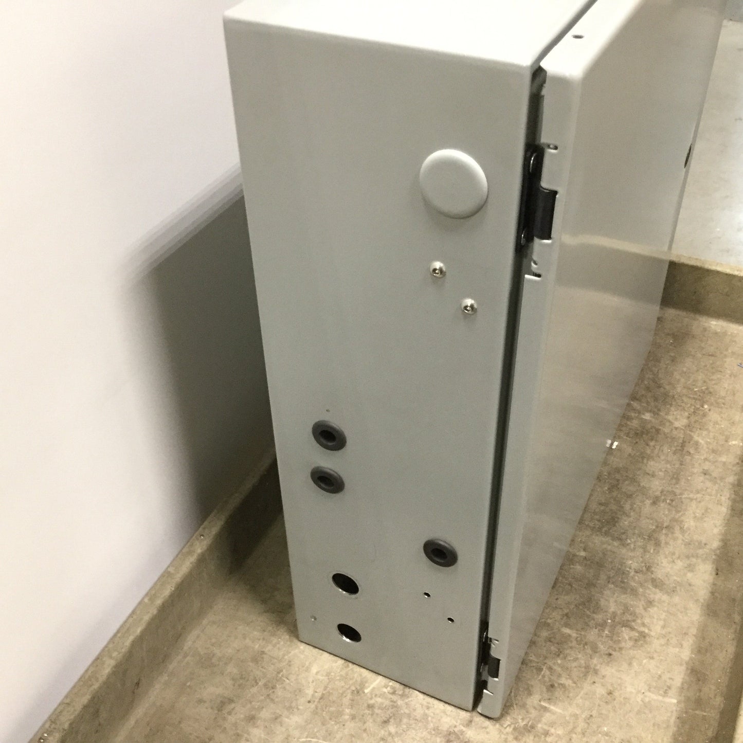 Used Hoffman CSD20206 Electrical Enclosure, Dimensions: 20" x 20" x 6", *Holes*