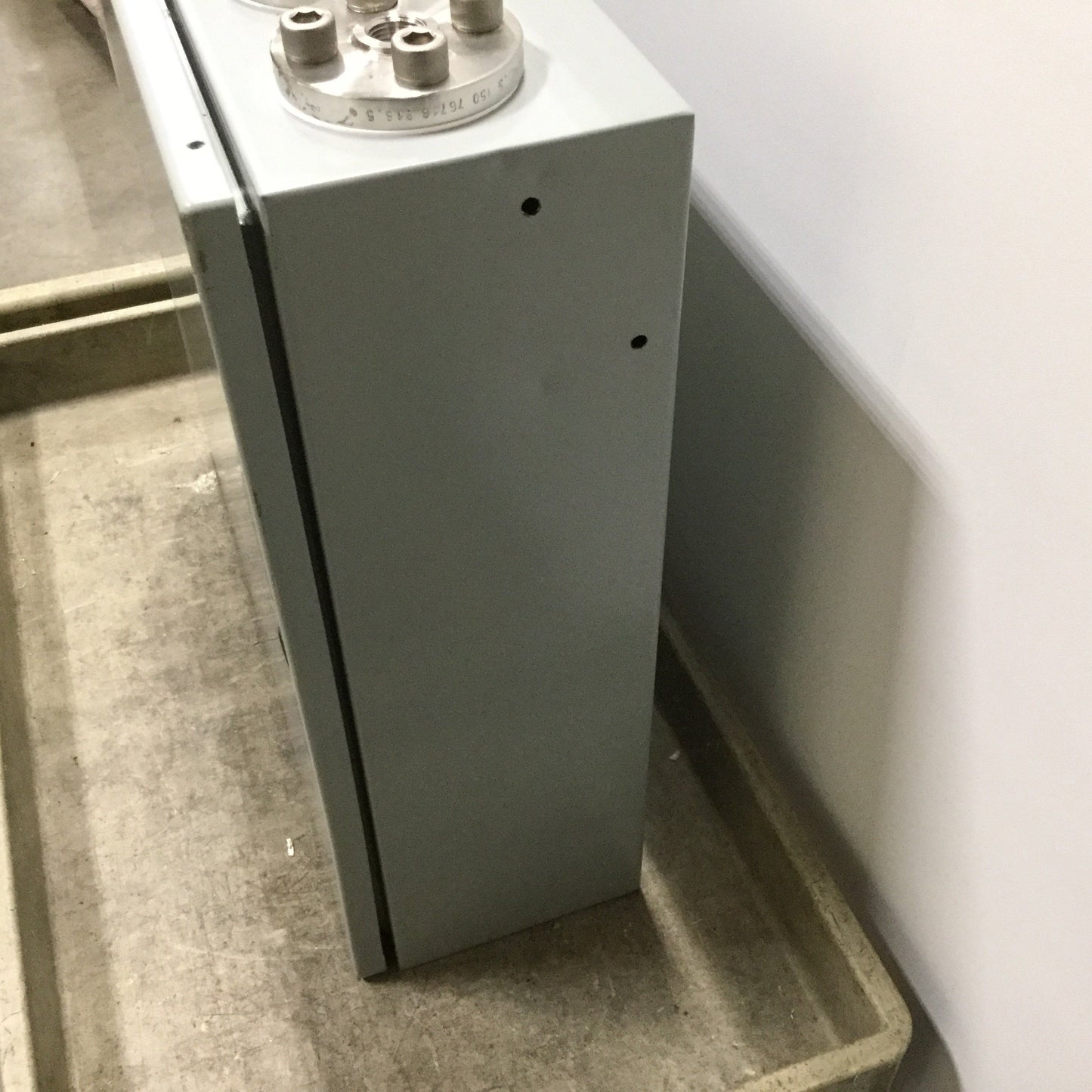 Used Hoffman CSD20206 Electrical Enclosure, Dimensions: 20" x 20" x 6", *Holes*