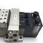 Used Bank of 2 SMC ZX-05 Vacuum Ejector Module Valve Solenoid Voltage 24VDC, 1/8" NPT