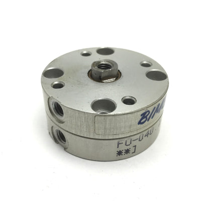 Used Bimba FO-040.125 Flat-1 Pneumatic Cylinder, Bore: 3/4", Stroke: 1/8", 10-32