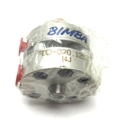 New Bimba FOD-020.125 Flat-1 Pneumatic Cylinder, Double Rod, Bore 9/16", Stroke 1/8"
