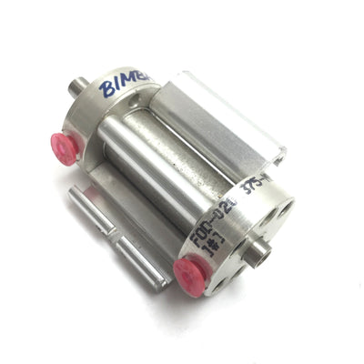 Used Bimba FOD-020.375-MT1 Double Rod Cylinder, Bore: 9/16", Stroke: 3/8", 10-32