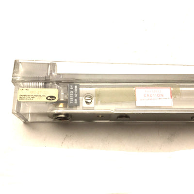 Used Dwyer RMB-52-SSV Air Flow Meter, 70psi Max, Range: 4-50 SCFH, Ports: 1/4" NPT