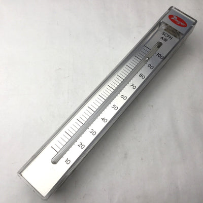 Used Dwyer RMC-102-BV Air Flow Meter, 35psi Max, 10-100 SCFH, 1/2" NPFT