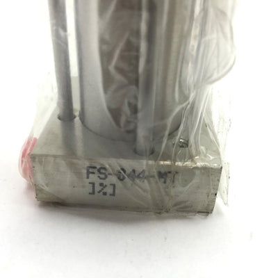 New Bimba FS-044-MT Flat-1 Pneumatic Cylinder, Bore: 3/4", Stroke: 4", Ports: 10-32