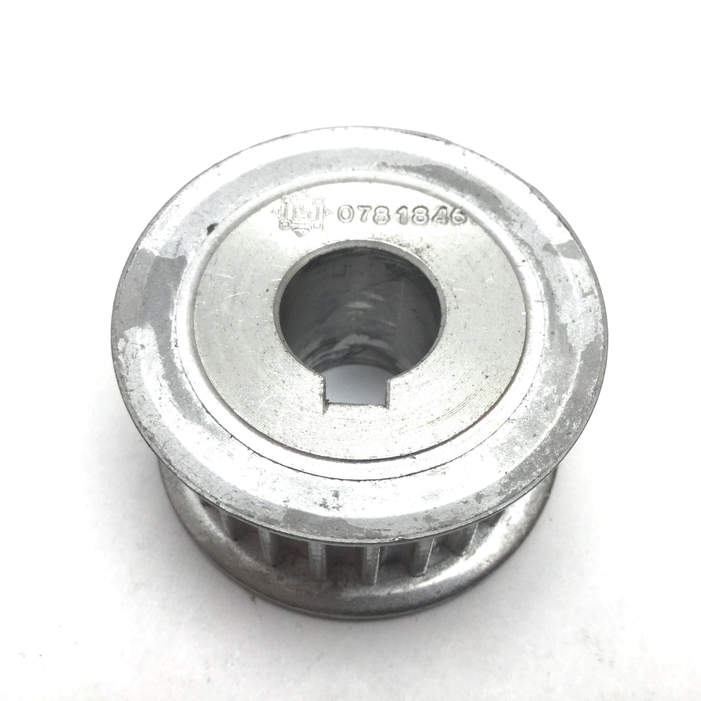 Used Timing Belt Pulley, 16mm Wide Belt, 14mm Shaft, 24 Teeth, 42.5mm OD, 5mm Pitch
