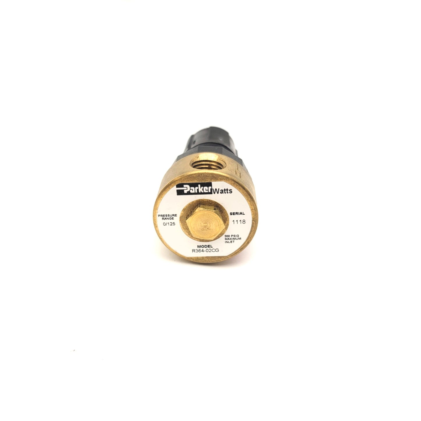 New – Open box Parker R364-02CG Miniature 1/4"NPT Pressure Regulator 0-125PSI, 300PSI Max Inlet