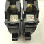 Used Lot Of 5 Assorted Square D Circuit Breakers 3x Single Pole, 1x 2-Pole, 1x 3-Pole