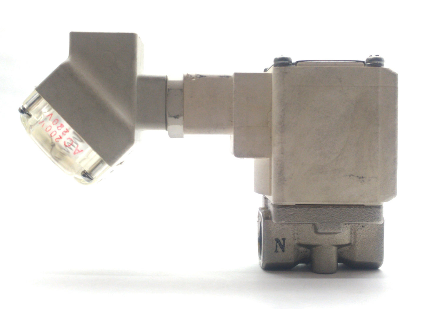 Used SMC VX235LZ2REXB Steam Valve 1-Way NC 5mm Orifice 3/8"NPT 145PSI 220VAC Solenoid