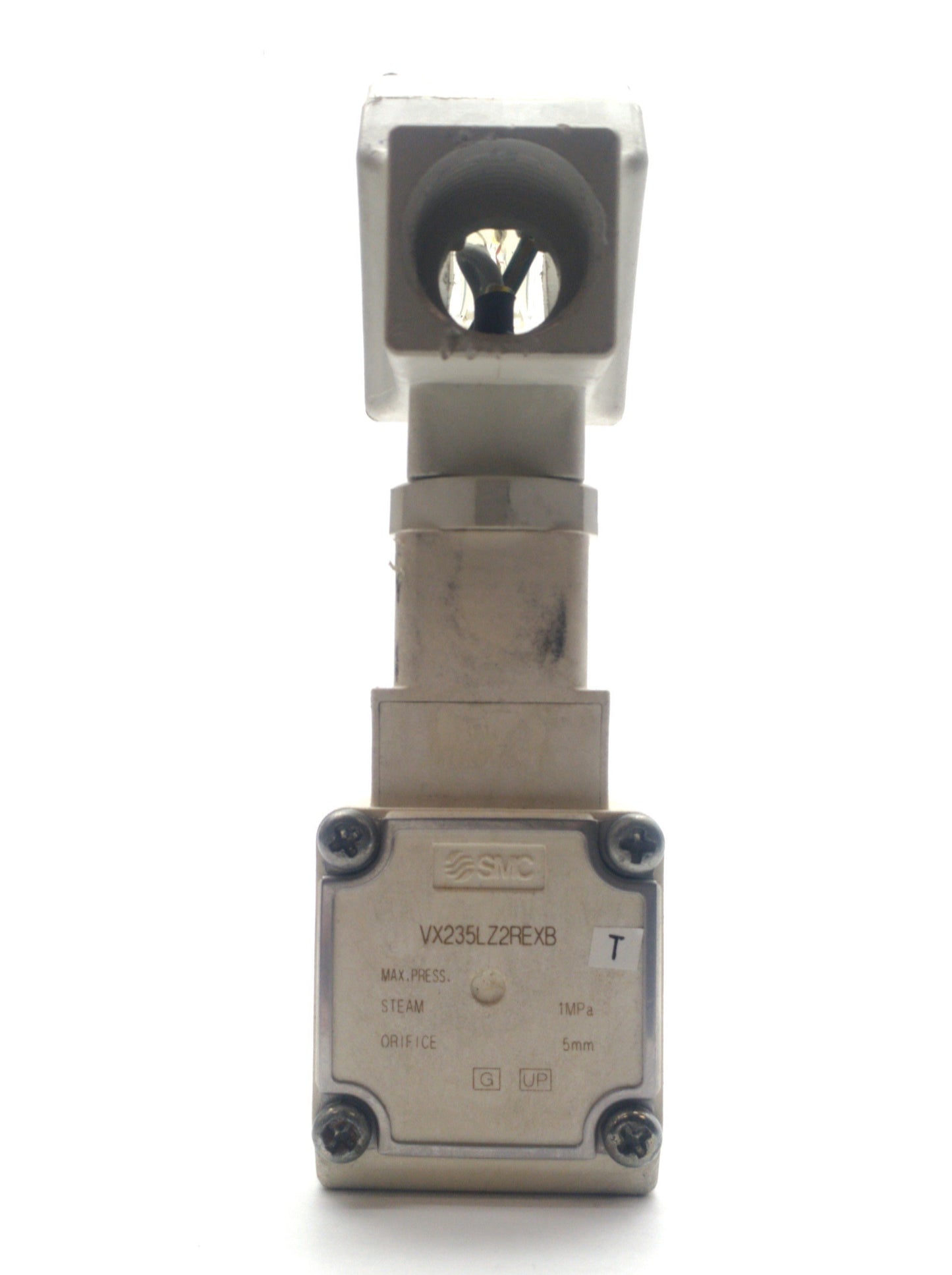 Used SMC VX235LZ2REXB Steam Valve 1-Way NC 5mm Orifice 3/8"NPT 145PSI 220VAC Solenoid