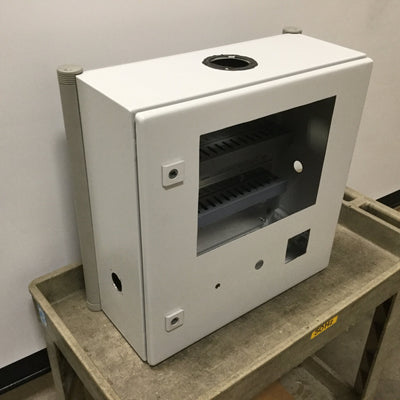 Used Rittal CP6532 Electrical Pendant Enclosure, 500mm x 500mm x 210mm, Steel, *Holes